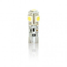 Żarówki T10 CANBUS 5 LED 5050SMD, białe, komplet 2 szt.