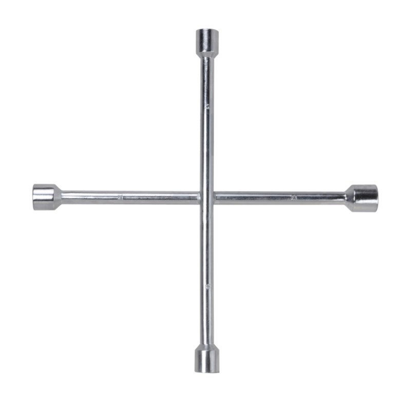 Krzyżakowy klucz do kół 17-19-21-23 mm (chrom)