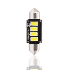 Blister 1xDioda LED C5W 36mm 4xSMD5730 12V CANBUS biała (LB334W) PREMIUM