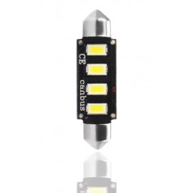 Blister 1xDioda LED C5W 42mm 4xSMD5730 12V CANBUS biała (LB335W) PREMIUM