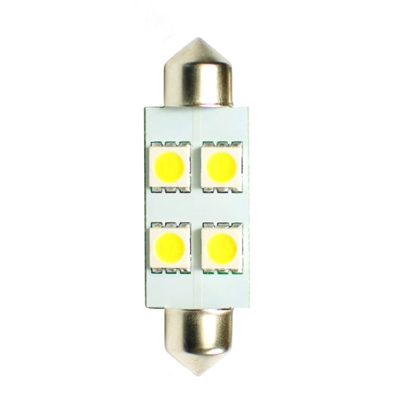 Blister 2x Dioda LED C5W 36mm 4xSMD5050 biała (LB072W)