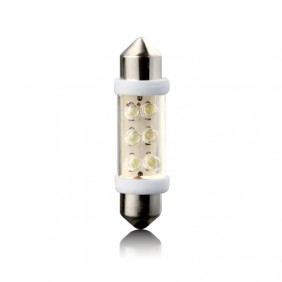 Żarówki LED VECTA SV8,5 12V 39mm, białe, rurkowe, 6 diod, 2 szt.