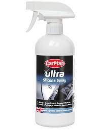 CarPlan Ultra Silicone Spray - Preparat silikonowy do konswerwacji i nabłyszczania gumy i plastiku - Atomizer - 500ml