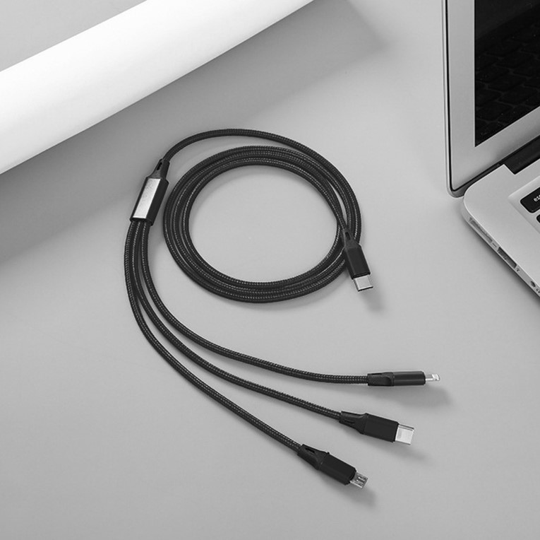 Kabel USB z końcówką: MicroUSB, Type-C, Lightning, 1m - NOWOŚĆ