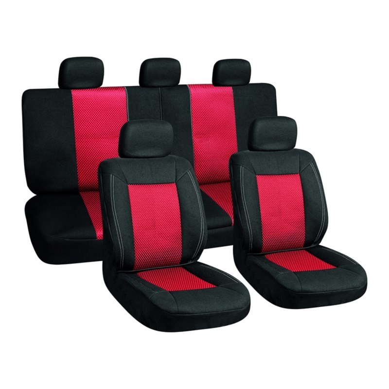 Pokrowce na fotele samochodowe, uniwersalne, czerwone